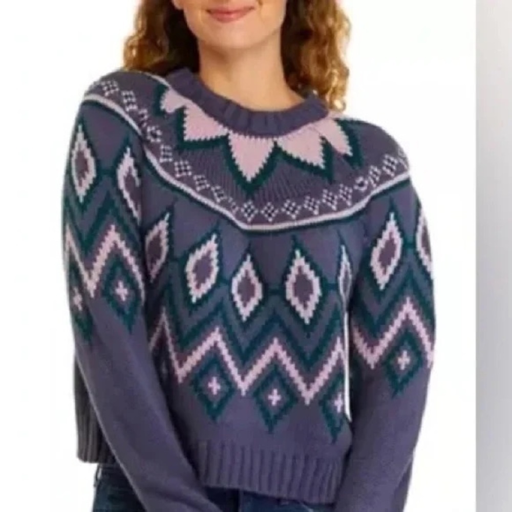 ❄️ TRUE CRAFT | Crew Neck Intarsia Sweater Various Sizes Available - Picture 4 of 4
